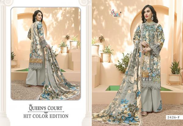 Shree Queens Court Hit Color Edition Cotton Dupatta Pakistani Suit Collection